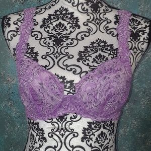Light purple La Perla underwire lace bra size 2